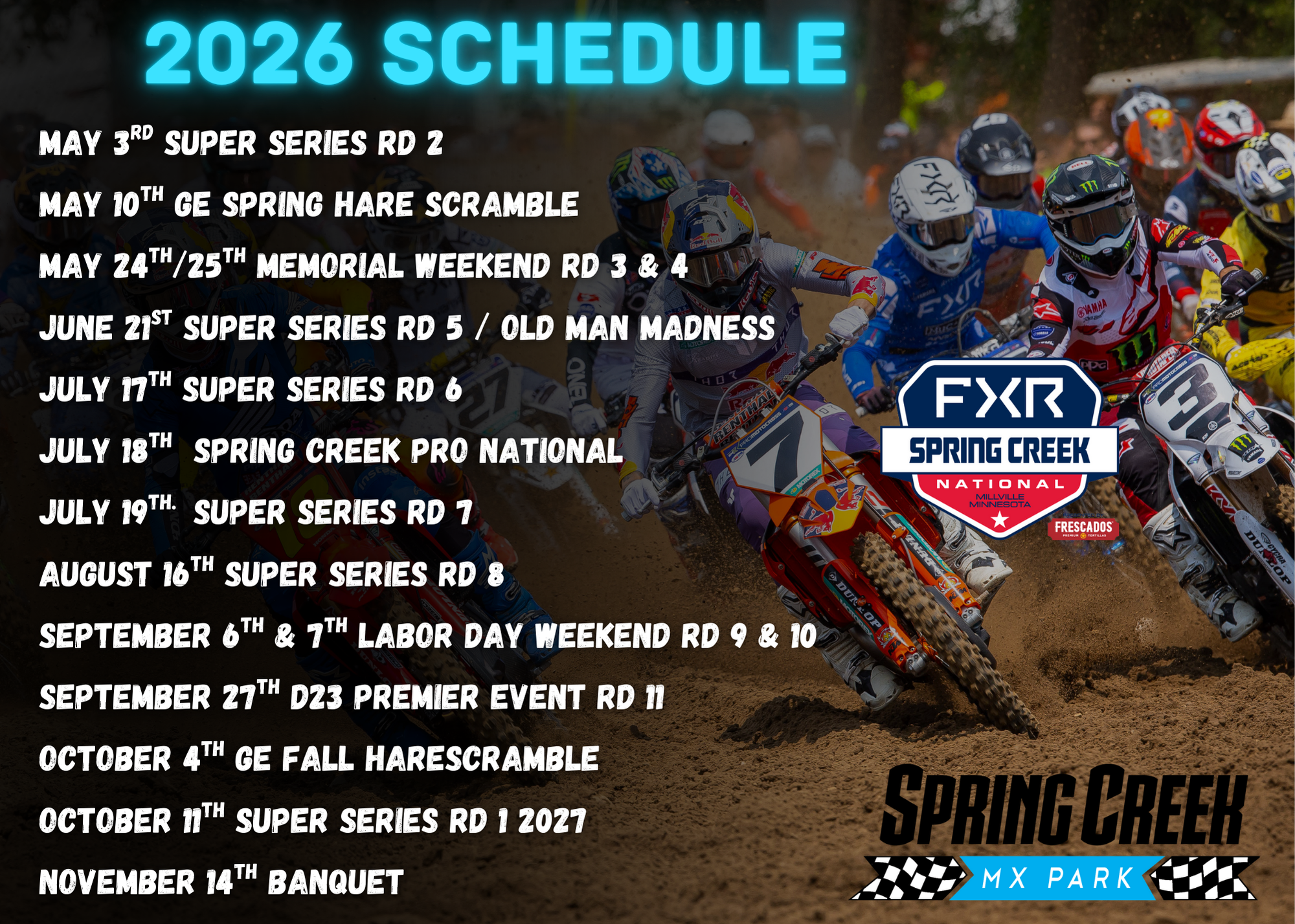 Spring Creek Motocross Park in Millville, MN Round 7 of the Pro